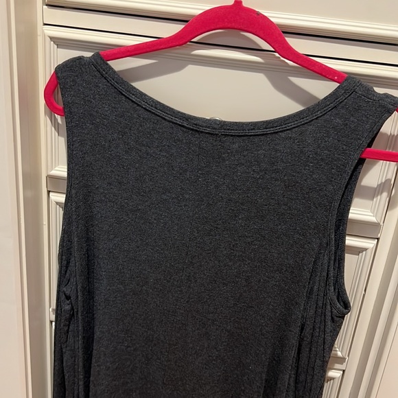 Women’s gray size M 1 4 3 STORY cold shoulder long sleeve  shirt - Picture 7 of 8